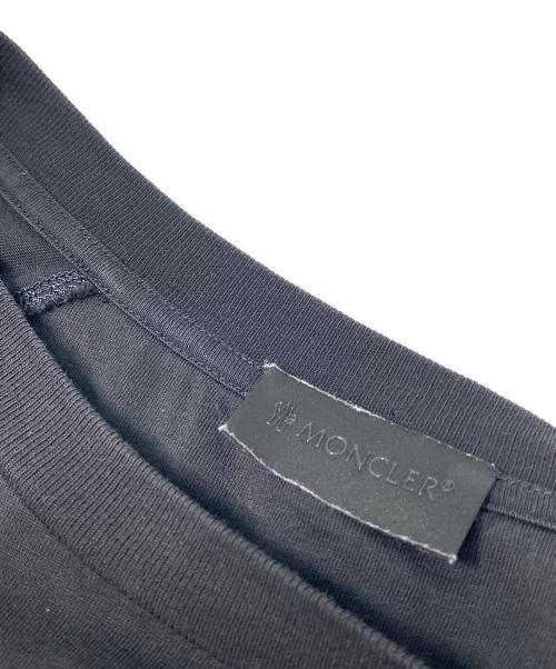 MONCLER（モンクレール）MONCLER (モンクレール) ロゴラグランTシャツ ブラック サイズ:XLの古着・服飾アイテム