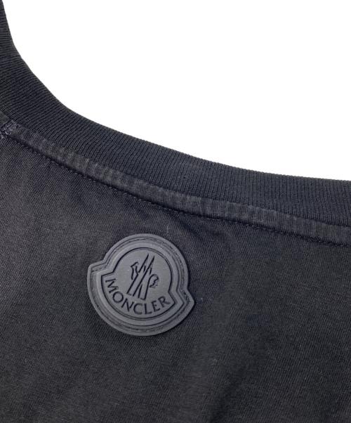 MONCLER（モンクレール）MONCLER (モンクレール) ロゴラグランTシャツ ブラック サイズ:XLの古着・服飾アイテム