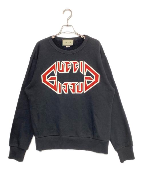 GUCCI（グッチ）GUCCI (グッチ) ロゴスウェット ブラック サイズ:XSの古着・服飾アイテム