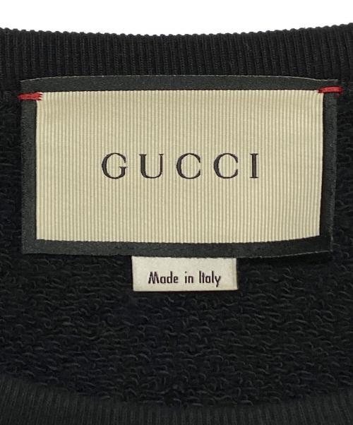 GUCCI（グッチ）GUCCI (グッチ) ロゴスウェット ブラック サイズ:XSの古着・服飾アイテム