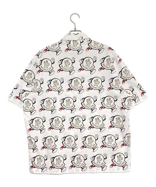 MONCLER（モンクレール）MONCLER (モンクレール) プリントシャツ ホワイト サイズ:Sの古着・服飾アイテム