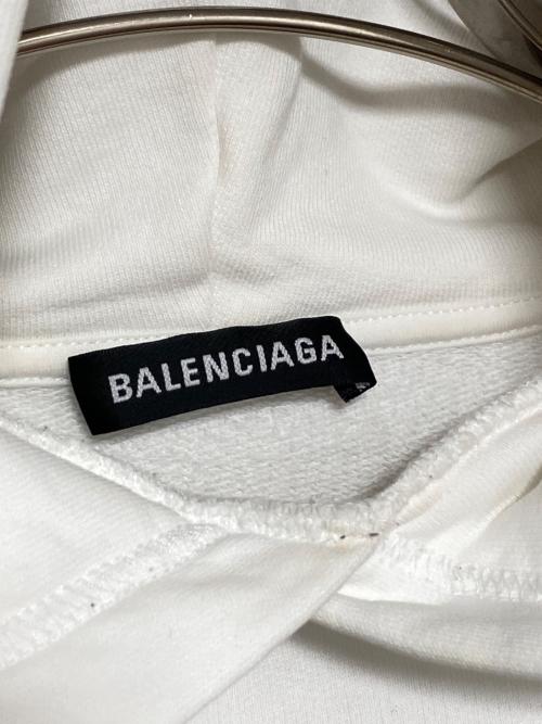 BALENCIAGA（バレンシアガ）BALENCIAGA (バレンシアガ) ロゴパーカー ホワイト サイズ:XSの古着・服飾アイテム