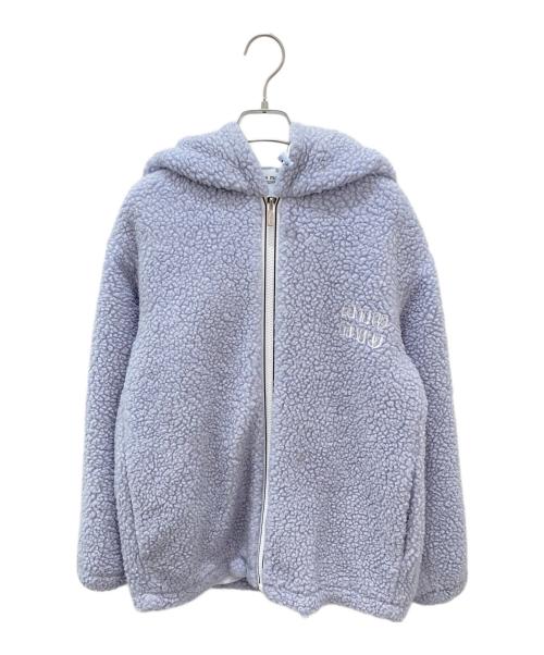 MIU MIU（ミュウミュウ）MIU MIU (ミュウミュウ) ボアパーカー スカイブルー サイズ:40の古着・服飾アイテム