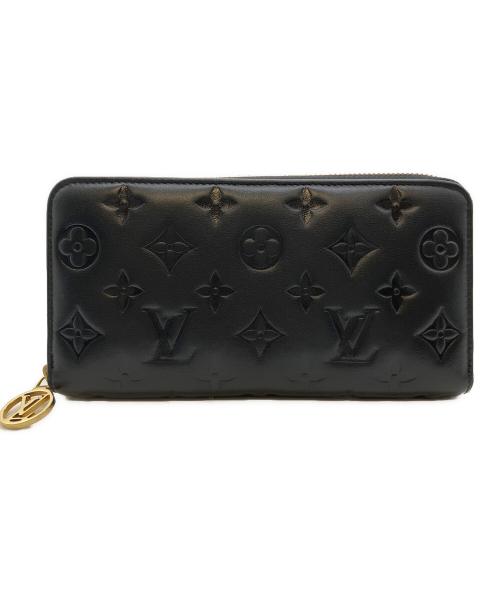 LOUIS VUITTON（ルイ ヴィトン）LOUIS VUITTON (ルイ ヴィトン) モノグラム エンボス ジッピー･ウォレット/M81510 ノワールの古着・服飾アイテム