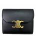 CELINE（セリーヌ）の古着「スモールフラップウォレット」｜ブラック