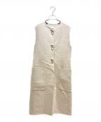 HERMESエルメス）の古着「カシミヤロングベスト」｜ベージュ