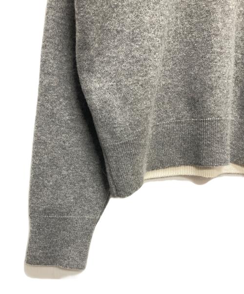 Christian Dior（クリスチャン ディオール）Christian Dior (クリスチャン ディオール) J'Adior 8 Boxy Sweater/J'ADIORカシミヤ混ニット グレー サイズ:40の古着・服飾アイテム