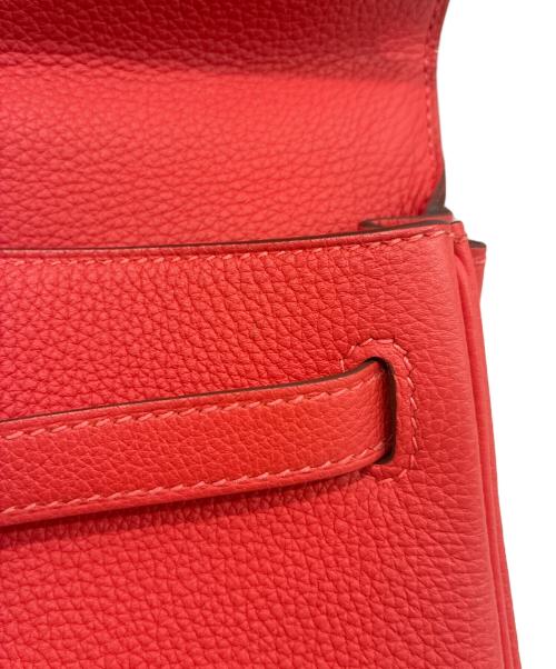 HERMES（エルメス）HERMES (エルメス) ケリー25/内縫い/ゴールド金具/ルージュビヴォワンヌ/トゴ/C刻印:2018年製 ルージュビヴォワンヌ サイズ:25の古着・服飾アイテム