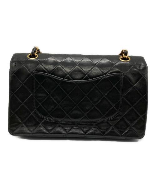 CHANEL（シャネル）CHANEL (シャネル) マトラッセ25 Wフラップチェーンショルダーバッグ ブラックの古着・服飾アイテム