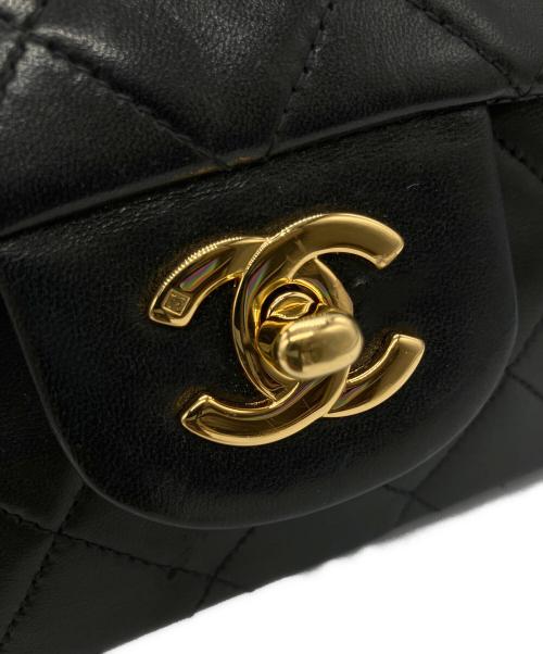 CHANEL（シャネル）CHANEL (シャネル) マトラッセ25 Wフラップチェーンショルダーバッグ ブラックの古着・服飾アイテム