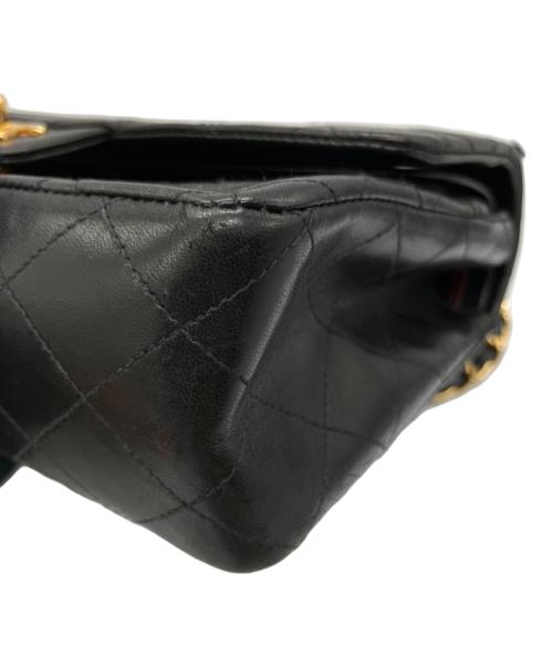 CHANEL（シャネル）CHANEL (シャネル) マトラッセ25 Wフラップチェーンショルダーバッグ ブラックの古着・服飾アイテム