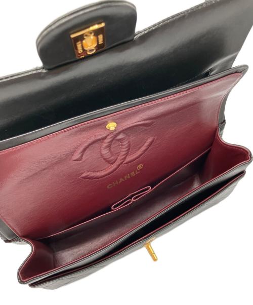 CHANEL（シャネル）CHANEL (シャネル) マトラッセ25 Wフラップチェーンショルダーバッグ ブラックの古着・服飾アイテム