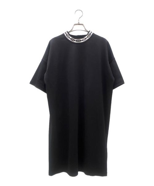 HERMES（エルメス）HERMES (エルメス) シェーヌダンクルワンピース ブラック サイズ:36の古着・服飾アイテム