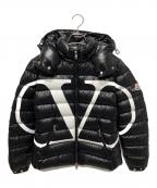 MONCLER×VALENTINOモンクレール×ヴァレンティノ）の古着「ロゴプリント コラボダウンジャケット」｜ブラック