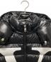 中古・古着 MONCLER (モンクレール) VALENTINO (ヴァレンティノ) ロゴプリント コラボダウンジャケット ブラック サイズ:40：90000円