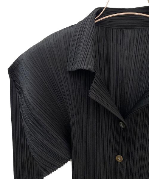PLEATS PLEASE（プリーツプリーズ）PLEATS PLEASE (プリーツプリーズ) プリーツシャツ ブラック サイズ:3の古着・服飾アイテム
