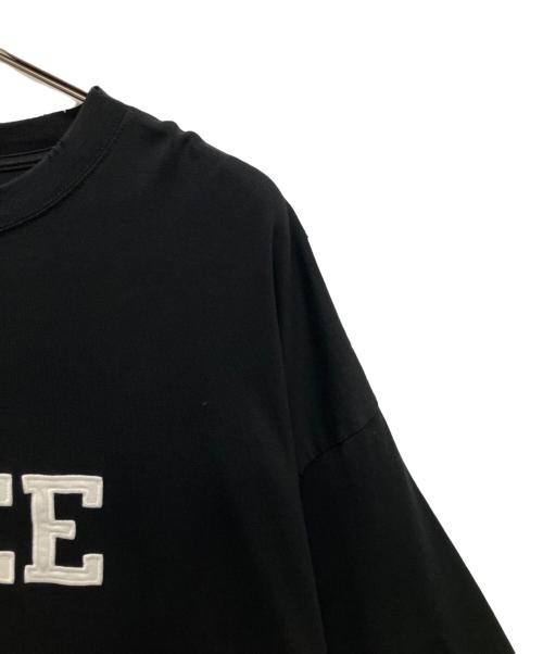 BALENCIAGA（バレンシアガ）BALENCIAGA (バレンシアガ) 2021AW Free Wide Fit Tee/ダメージ加工Tシャツ ブラック サイズ:Mの古着・服飾アイテム