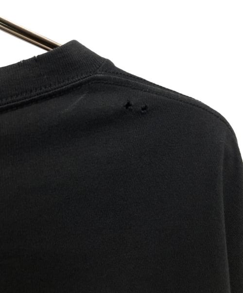 BALENCIAGA（バレンシアガ）BALENCIAGA (バレンシアガ) 2021AW Free Wide Fit Tee/ダメージ加工Tシャツ ブラック サイズ:Mの古着・服飾アイテム