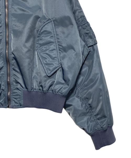 GUCCI（グッチ）GUCCI (グッチ) バックロゴボンバージャケット スカイブルー サイズ:50の古着・服飾アイテム