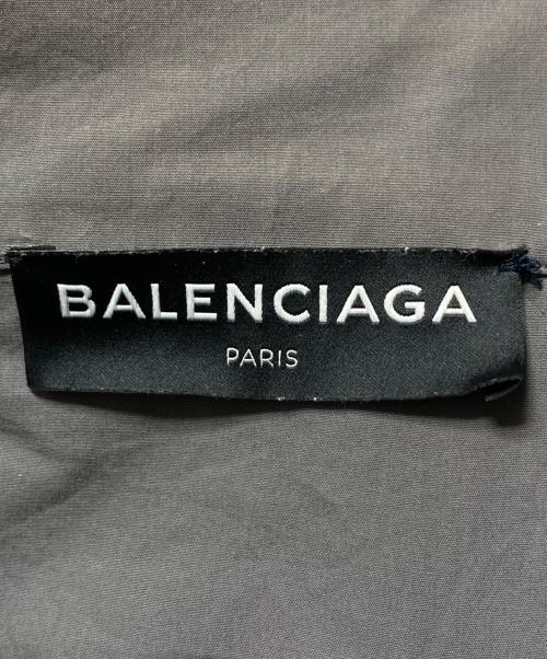 BALENCIAGA（バレンシアガ）BALENCIAGA (バレンシアガ) ロゴトラックジャケット グレー×ネイビー サイズ:40の古着・服飾アイテム
