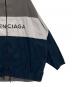 中古・古着 BALENCIAGA (バレンシアガ) ロゴトラックジャケット グレー×ネイビー サイズ:40：55000円