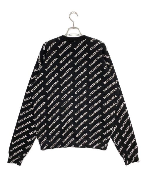 BALENCIAGA（バレンシアガ）BALENCIAGA (バレンシアガ) オールオーバーロゴニット ブラック サイズ:XSの古着・服飾アイテム