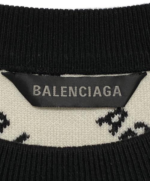 BALENCIAGA（バレンシアガ）BALENCIAGA (バレンシアガ) オールオーバーロゴニット ブラック サイズ:XSの古着・服飾アイテム