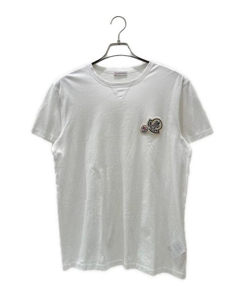 MONCLER（モンクレール）MONCLER (モンクレール) ワッペンロゴTシャツ ホワイト サイズ:Lの古着・服飾アイテム