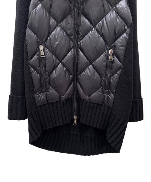 MONCLER（モンクレール）MONCLER (モンクレール) ニット切替ダウンジャケット ブラック サイズ:Lの古着・服飾アイテム