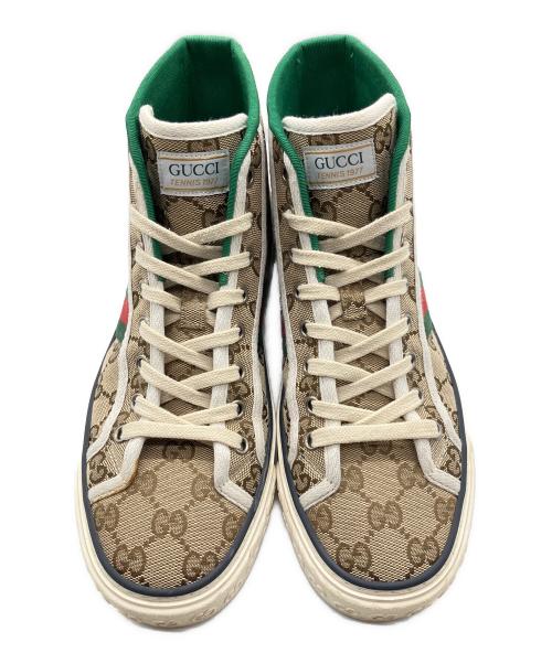 GUCCI（グッチ）GUCCI (グッチ) Gucci Tennis 1977 Canvas High Top/テニス 1977 ベージュ サイズ:38の古着・服飾アイテム