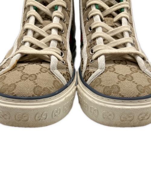 GUCCI（グッチ）GUCCI (グッチ) Gucci Tennis 1977 Canvas High Top/テニス 1977 ベージュ サイズ:38の古着・服飾アイテム