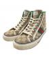 GUCCI（グッチ）の古着「Gucci Tennis 1977 Canvas High Top/テニス 1977」｜ベージュ