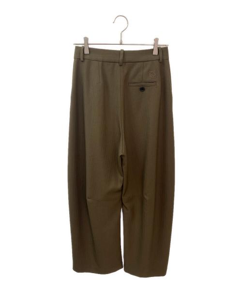 LOEWE（ロエベ）LOEWE (ロエベ) バレル トラウザーズパンツ オリーブ サイズ:34の古着・服飾アイテム