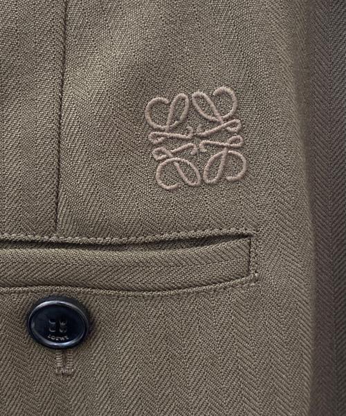 LOEWE（ロエベ）LOEWE (ロエベ) バレル トラウザーズパンツ オリーブ サイズ:34の古着・服飾アイテム