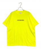 VETEMENTSヴェトモン）の古着「BARCODE PATCH LOGO PRINT TEE」｜イエロー