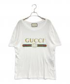 GUCCIグッチ）の古着「ウォッシュドオーバーサイズTシャツ」｜ホワイト