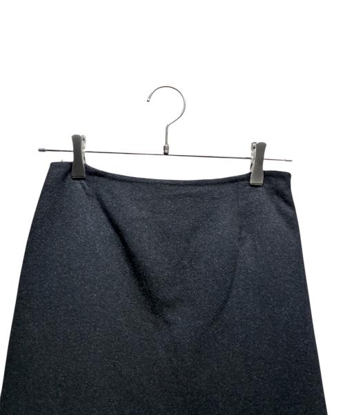 HERMES（エルメス）HERMES (エルメス) カシミヤ混ダブルフェイススカート ブラック サイズ:34の古着・服飾アイテム