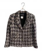 CHANELシャネル）の古着「ココマーク3Bツイードジャケット」｜ネイビー
