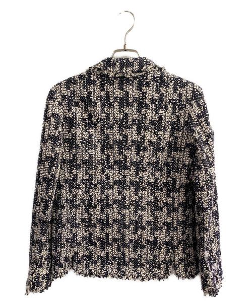 CHANEL（シャネル）CHANEL (シャネル) ココマーク3Bツイードジャケット ネイビー サイズ:34の古着・服飾アイテム