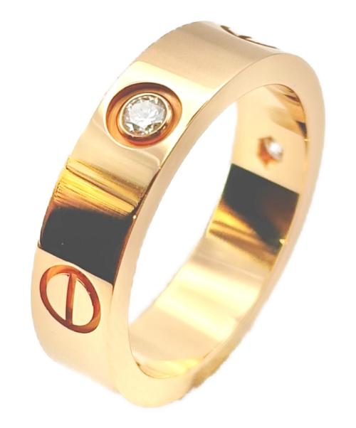 Cartier（カルティエ）Cartier (カルティエ) Love Ring 3P Diamonds ラブリング ハーフダイヤ サイズ:57/17号の古着・服飾アイテム