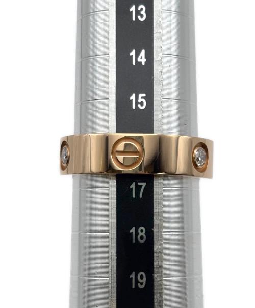 Cartier（カルティエ）Cartier (カルティエ) Love Ring 3P Diamonds ラブリング ハーフダイヤ サイズ:57/17号の古着・服飾アイテム