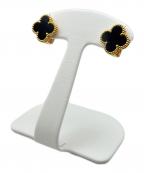 VAN CLEEF & ARPELSヴァンクリーフ＆アーペル）の古着「Vintage Alhambra Earring Onyx ヴィンテージアルハンブラオニキスピアス」
