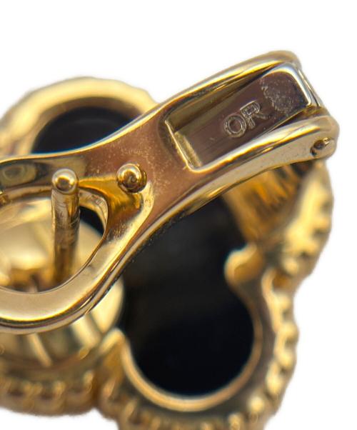 VAN CLEEF & ARPELS（ヴァンクリーフ＆アーペル）VAN CLEEF & ARPELS (ヴァンクリーフ＆アーペル) Vintage Alhambra Earring Onyx ヴィンテージアルハンブラオニキスピアス サイズ:ヴィンテージの古着・服飾アイテム