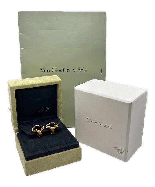 VAN CLEEF & ARPELS（ヴァンクリーフ＆アーペル）VAN CLEEF & ARPELS (ヴァンクリーフ＆アーペル) Vintage Alhambra Earring Onyx ヴィンテージアルハンブラオニキスピアス サイズ:ヴィンテージの古着・服飾アイテム
