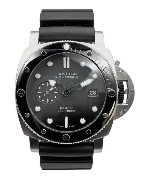 PANERAI（パネライ）PANERAI Submersible Quarantaquattro E-Steel Grigio Roccia/サブマーシブル クアランタクアトロ グリジオ・ロッチャ/Ref:PAM01288/44mm 黒文字盤の古着・服飾アイテム