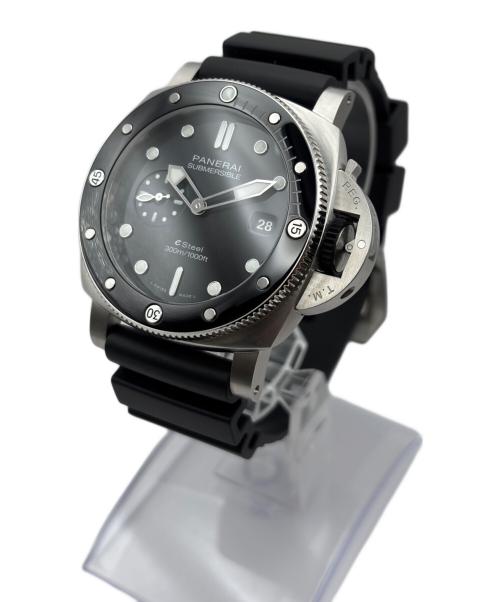 PANERAI（パネライ）PANERAI Submersible Quarantaquattro E-Steel Grigio Roccia サブマーシブル クアランタクアトロ グリジオ・ロッチャ Ref:PAM01288 44mm 黒文字盤の古着・服飾アイテム