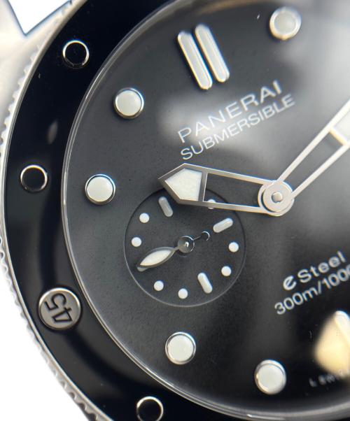 PANERAI（パネライ）PANERAI Submersible Quarantaquattro E-Steel Grigio Roccia/サブマーシブル クアランタクアトロ グリジオ・ロッチャ/Ref:PAM01288/44mm 黒文字盤の古着・服飾アイテム