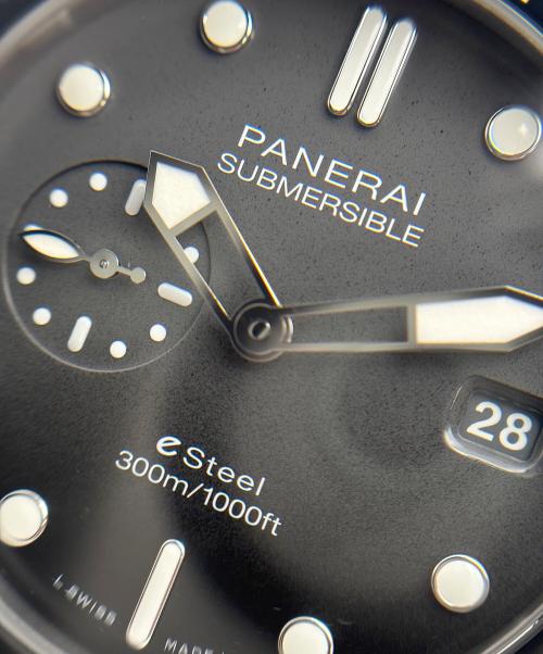 PANERAI（パネライ）PANERAI Submersible Quarantaquattro E-Steel Grigio Roccia/サブマーシブル クアランタクアトロ グリジオ・ロッチャ/Ref:PAM01288/44mm 黒文字盤の古着・服飾アイテム