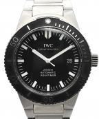 IWCアイダブリューシー）の古着「GST Aquatimer GSTアクアマスター Ref:IW353601 黒文字盤」