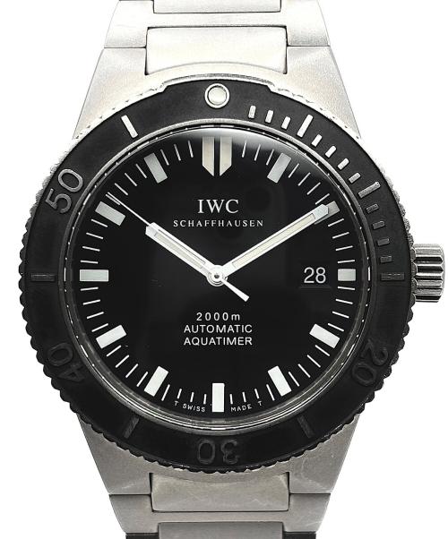 IWC（アイダブリューシー）IWC (アイダブリューシー) GST Aquatimer GSTアクアマスター Ref:IW353601 黒文字盤 サイズ:42mm/19cmの古着・服飾アイテム